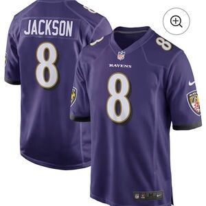 NFL Ravens Purple Jersey with Number 8